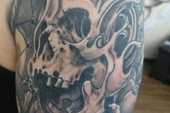 Skull Schädel Tattoo von Good Times Tattoo Philippsthal