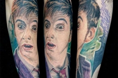 Doctor Who Portrait Tattoo von Good Times Tattoo Philippsthal