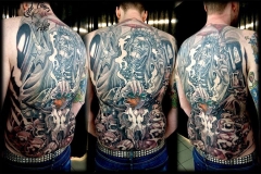 Backpiece Skull King Tattoo von Good Times Tattoo Philippsthal