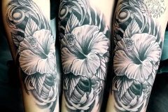 Flower Blumen Tattoo von Good Times Tattoo Philippsthal